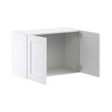 Hugo&Borg Rosemont 30-in W x 20-in H x 14-in D Glacier White Wall Fully Assembled Cabinet (Flat Panel Shaker Door Style)