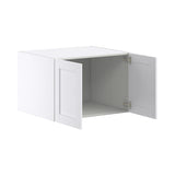 Hugo&Borg Rosemont 30-in W x 20-in H x 24-in D Glacier White Wall Fully Assembled Cabinet (Flat Panel Shaker Door Style)