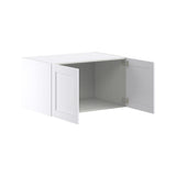Hugo&Borg Rosemont 36-in W x 20-in H x 24-in D Glacier White Wall Fully Assembled Cabinet (Flat Panel Shaker Door Style)