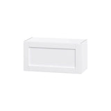 Hugo&Borg Rosemont 30-in W x 15-in H x 14-in D Glacier White Wall Fully Assembled Cabinet (Flat Panel Shaker Door Style)