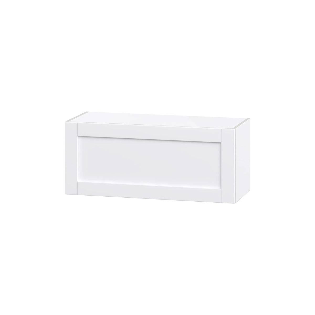 Hugo&Borg Rosemont 36-in W x 15-in H x 14-in D Glacier White Wall Fully Assembled Cabinet (Flat Panel Shaker Door Style)