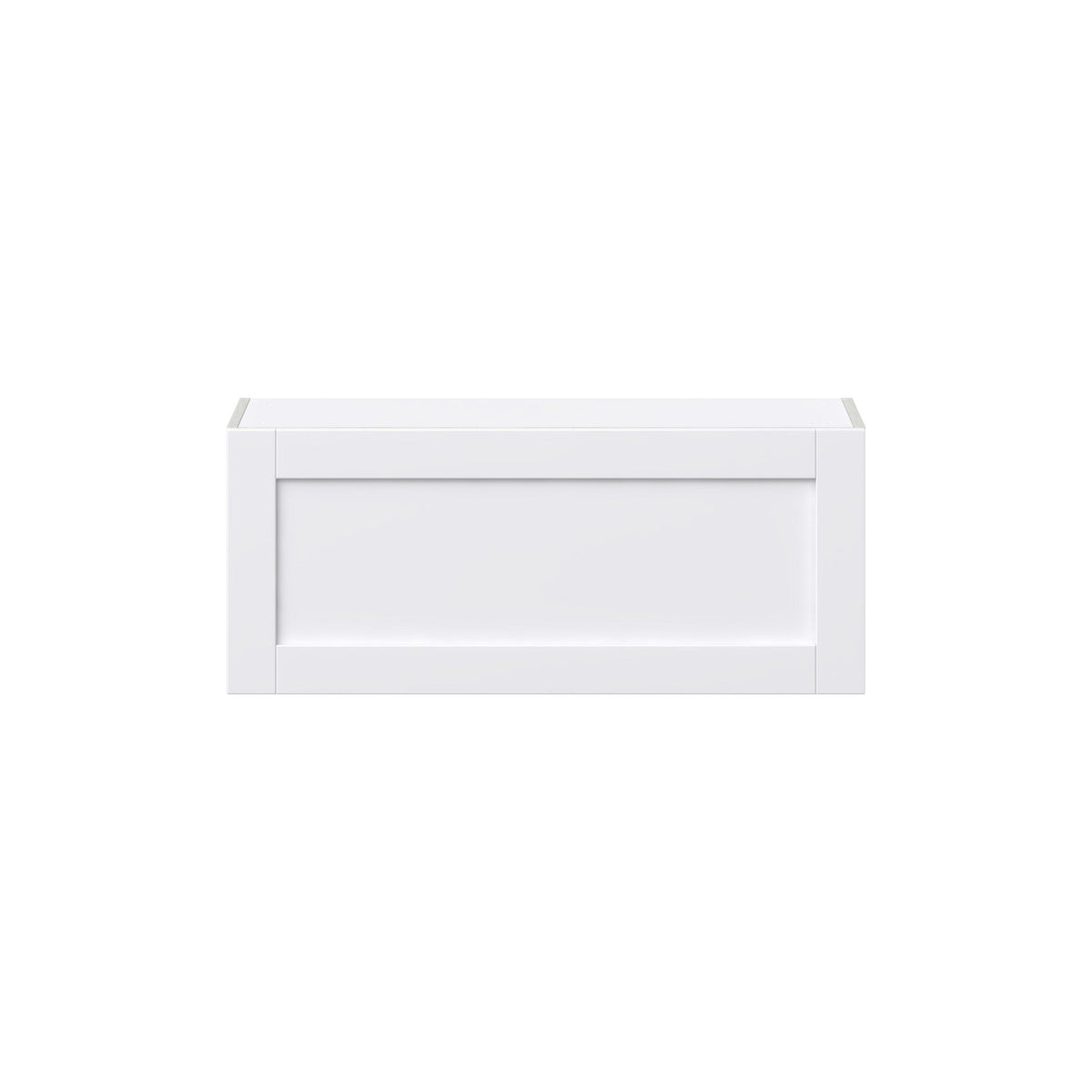 Hugo&Borg Rosemont 36-in W x 15-in H x 14-in D Glacier White Wall Fully Assembled Cabinet (Flat Panel Shaker Door Style)