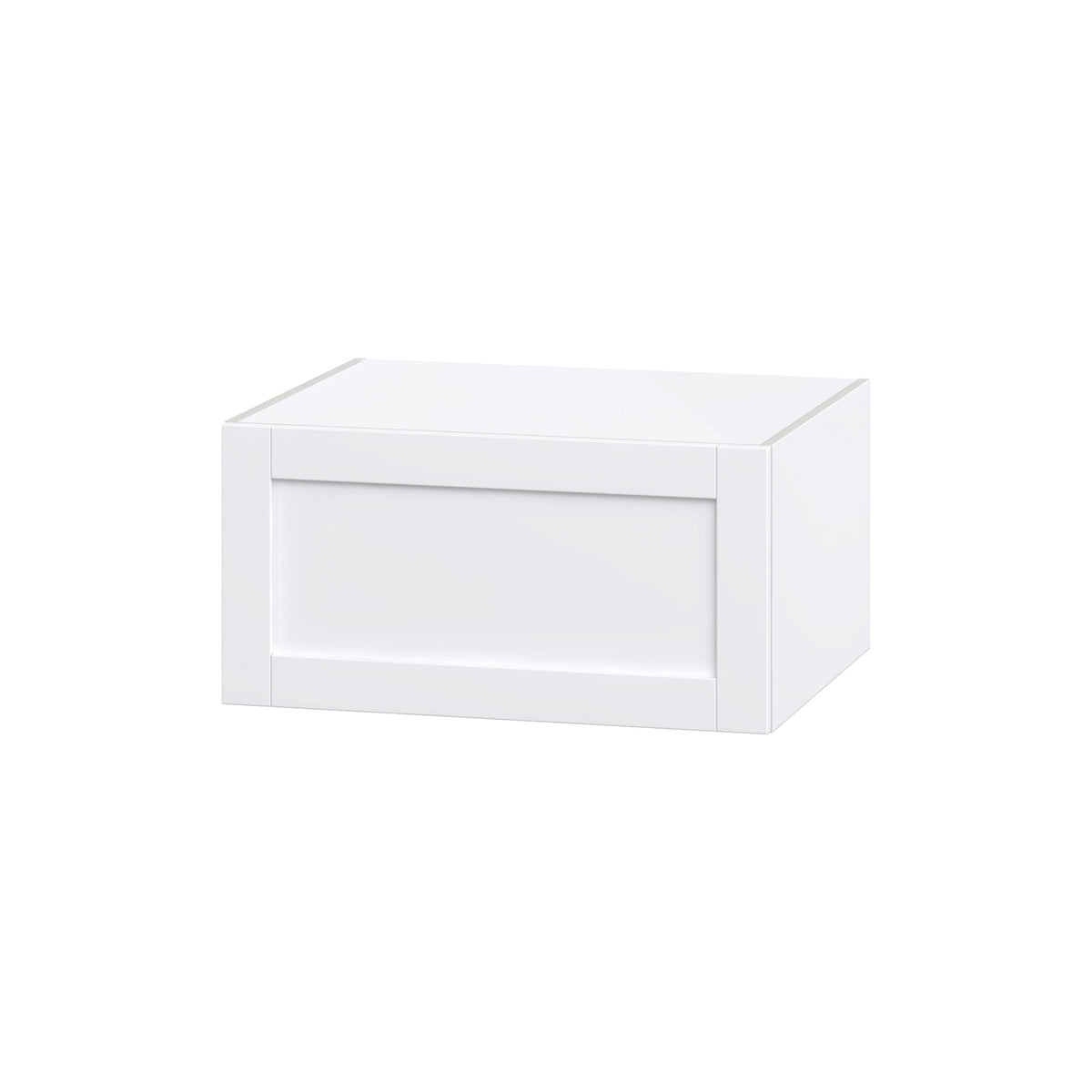 Hugo&Borg Rosemont 30-in W x 15-in H x 24-in D Glacier White Wall Fully Assembled Cabinet (Flat Panel Shaker Door Style)