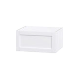 Hugo&Borg Rosemont 30-in W x 15-in H x 24-in D Glacier White Wall Fully Assembled Cabinet (Flat Panel Shaker Door Style)