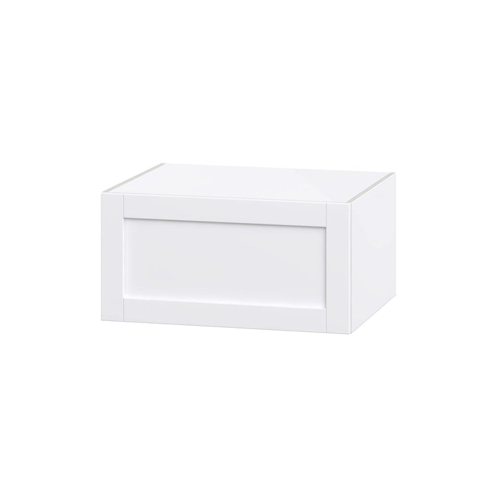 Hugo&Borg Rosemont 30-in W x 15-in H x 24-in D Glacier White Wall Fully Assembled Cabinet (Flat Panel Shaker Door Style)