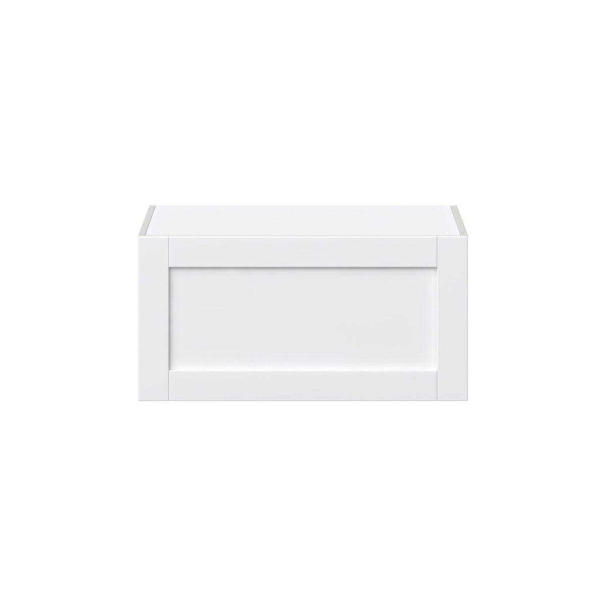 Hugo&Borg Rosemont 30-in W x 15-in H x 24-in D Glacier White Wall Fully Assembled Cabinet (Flat Panel Shaker Door Style)