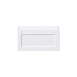 Hugo&Borg Rosemont 30-in W x 15-in H x 24-in D Glacier White Wall Fully Assembled Cabinet (Flat Panel Shaker Door Style)