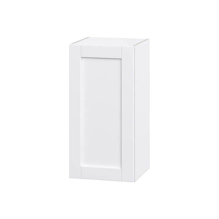 Hugo&Borg Rosemont 15-in W x 30-in H x 14-in D Glacier White Wall Fully Assembled Cabinet (Flat Panel Shaker Door Style)
