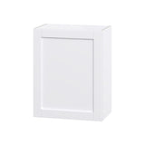 Hugo&Borg Rosemont 24-in W x 30-in H x 14-in D Glacier White Wall Fully Assembled Cabinet (Flat Panel Shaker Door Style)
