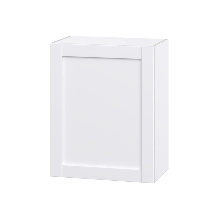 Hugo&Borg Rosemont 24-in W x 30-in H x 14-in D Glacier White Wall Fully Assembled Cabinet (Flat Panel Shaker Door Style)