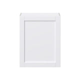 Hugo&Borg Rosemont 24-in W x 30-in H x 14-in D Glacier White Wall Fully Assembled Cabinet (Flat Panel Shaker Door Style)