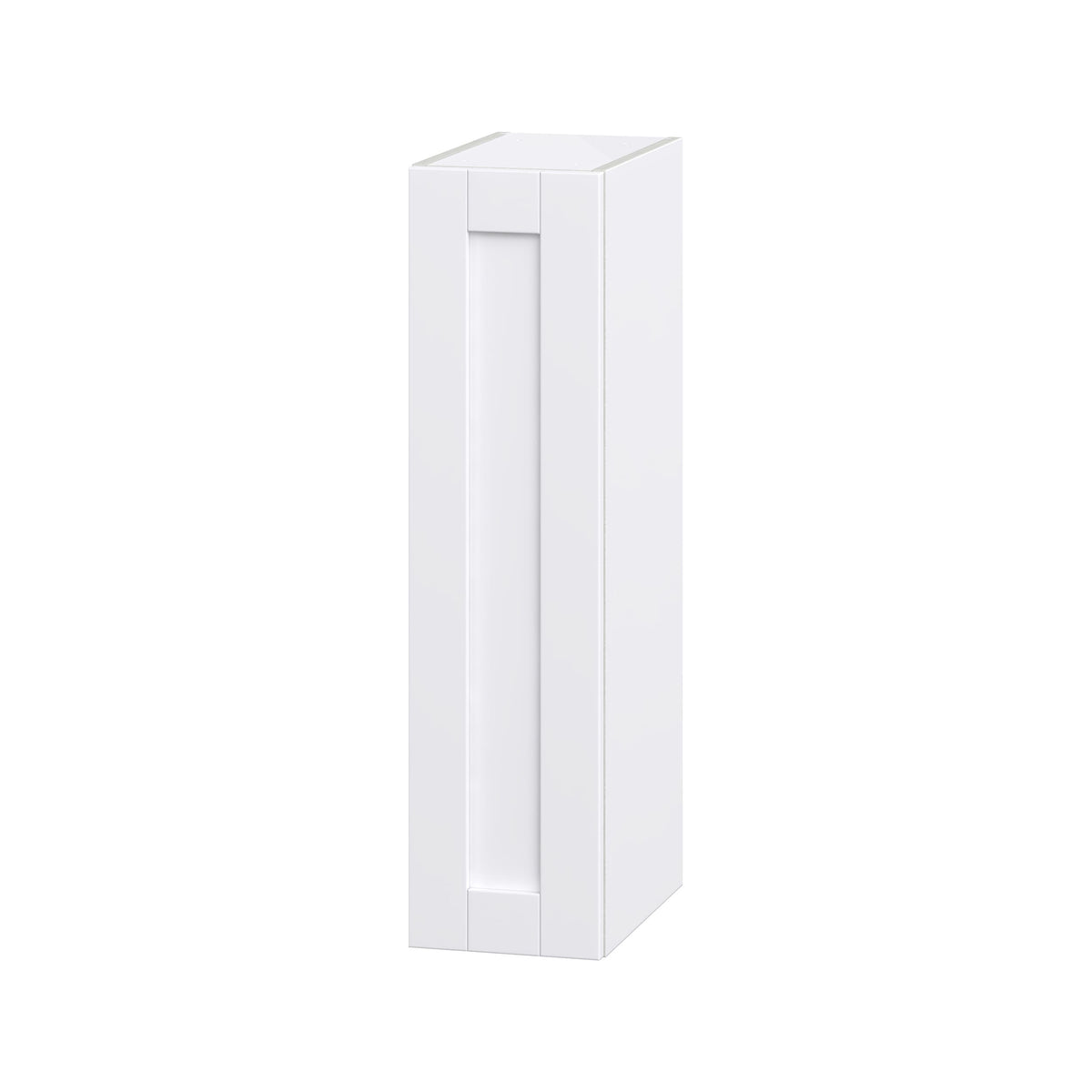 Hugo&Borg Rosemont 9-in W x 35-in H x 14-in D Glacier White Wall Fully Assembled Cabinet (Flat Panel Shaker Door Style)