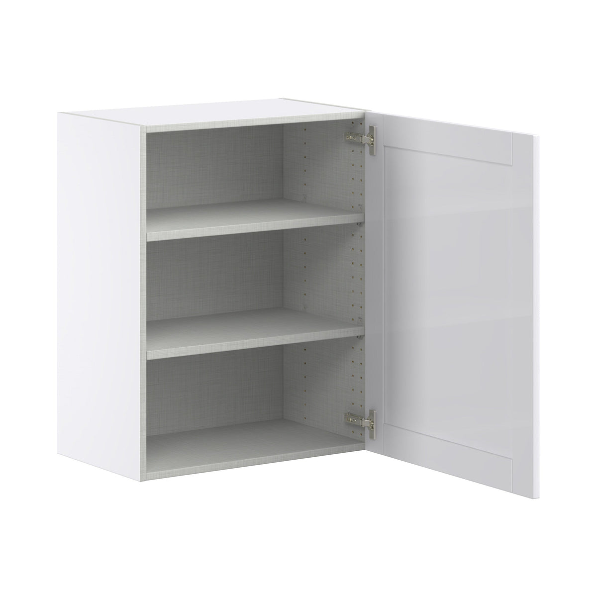 Hugo&Borg Rosemont 24-in W x 30-in H x 14-in D Glacier White Wall Fully Assembled Cabinet (Flat Panel Shaker Door Style)