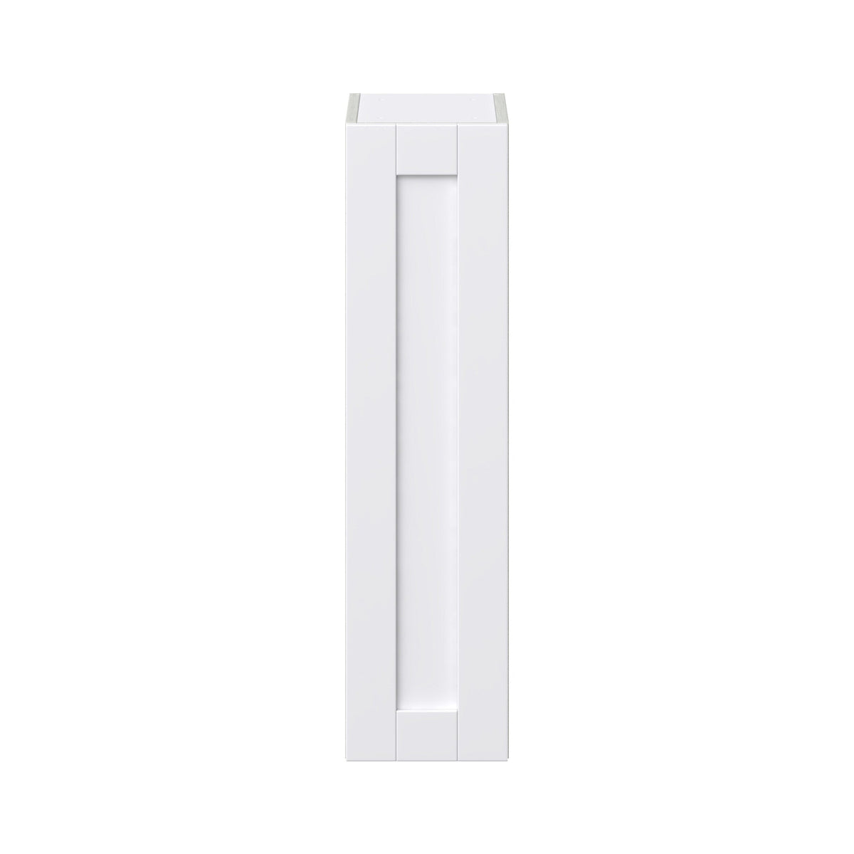 Hugo&Borg Rosemont 9-in W x 35-in H x 14-in D Glacier White Wall Fully Assembled Cabinet (Flat Panel Shaker Door Style)