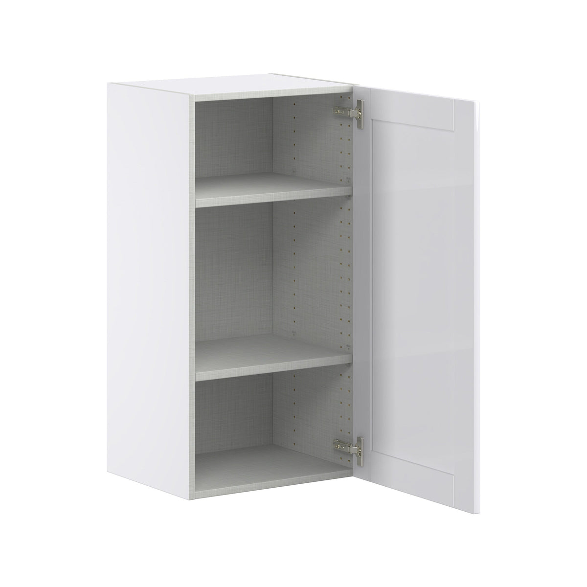 Hugo&Borg Rosemont 18-in W x 35-in H x 14-in D Glacier White Wall Fully Assembled Cabinet (Flat Panel Shaker Door Style)
