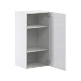 Hugo&Borg Rosemont 18-in W x 35-in H x 14-in D Glacier White Wall Fully Assembled Cabinet (Flat Panel Shaker Door Style)