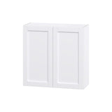Hugo&Borg Rosemont 36-in W x 35-in H x 14-in D Glacier White Wall Fully Assembled Cabinet (Flat Panel Shaker Door Style)