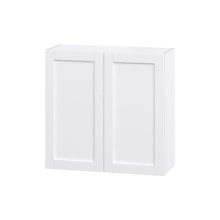 Hugo&Borg Rosemont 36-in W x 35-in H x 14-in D Glacier White Wall Fully Assembled Cabinet (Flat Panel Shaker Door Style)