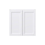 Hugo&Borg Rosemont 36-in W x 35-in H x 14-in D Glacier White Wall Fully Assembled Cabinet (Flat Panel Shaker Door Style)