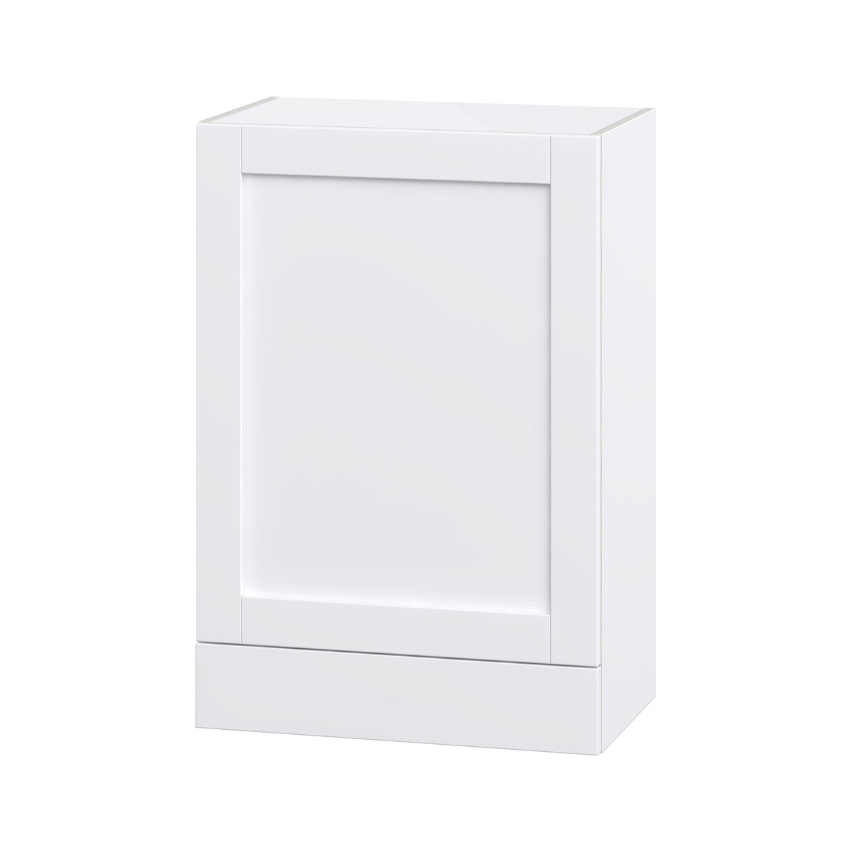 Hugo&Borg Rosemont 24-in W x 35-in H x 14-in D Glacier White 1-Drawer Wall Fully Assembled Cabinet (Flat Panel Shaker Style)