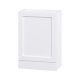 Hugo&Borg Rosemont 24-in W x 35-in H x 14-in D Glacier White 1-Drawer Wall Fully Assembled Cabinet (Flat Panel Shaker Style)