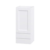 Hugo&Borg Rosemont 15-in W x 35-in H x 14-in D Glacier White 2-Drawers Wall Fully Assembled Cabinet (Flat Panel Shaker Style)