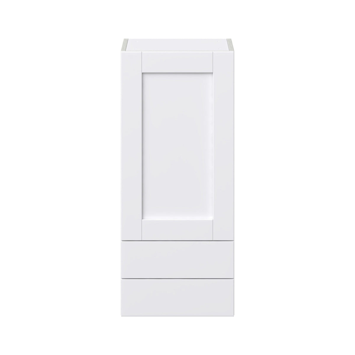 Hugo&Borg Rosemont 15-in W x 35-in H x 14-in D Glacier White 2-Drawers Wall Fully Assembled Cabinet (Flat Panel Shaker Style)
