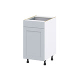 Hugo&Borg Charlesberg 18-in W x 34.5-in H x 24-in D Gray 1-Drawer Base Fully Assembled Cabinet (Flat Panel Shaker Style)