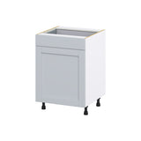 Hugo&Borg Charlesberg 24-in W x 34.5-in H x 24-in D Gray 1-Drawer Base Fully Assembled Cabinet (Flat Panel Shaker Style)