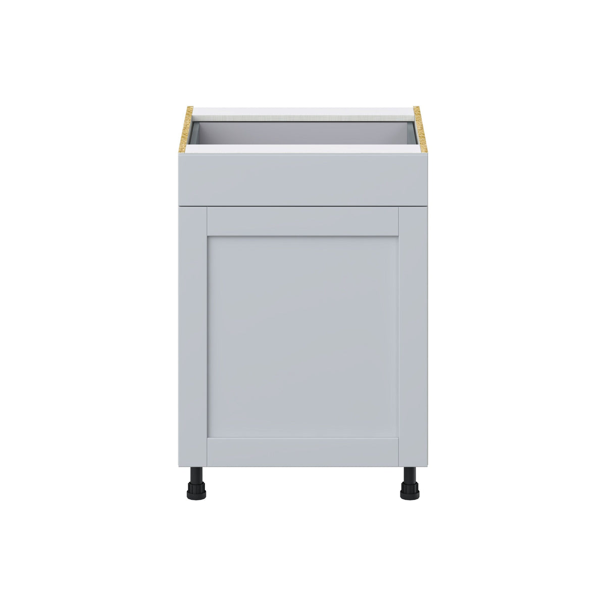 Hugo&Borg Charlesberg 24-in W x 34.5-in H x 24-in D Gray 1-Drawer Base Fully Assembled Cabinet (Flat Panel Shaker Style)