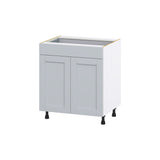 Hugo&Borg Charlesberg 30-in W x 34.5-in H x 24-in D Gray 1-Drawer Base Fully Assembled Cabinet (Flat Panel Shaker Style)
