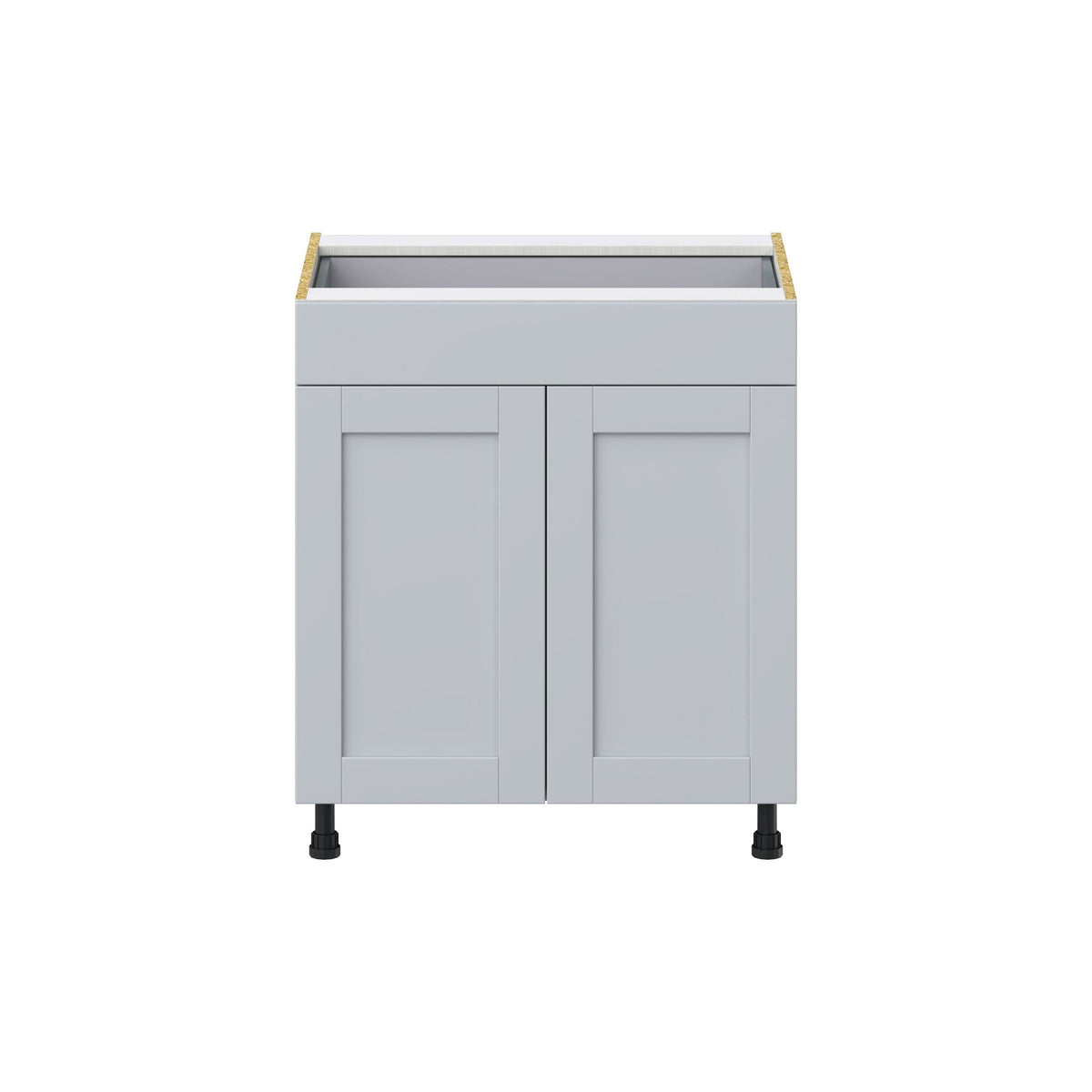 Hugo&Borg Charlesberg 30-in W x 34.5-in H x 24-in D Gray 1-Drawer Base Fully Assembled Cabinet (Flat Panel Shaker Style)