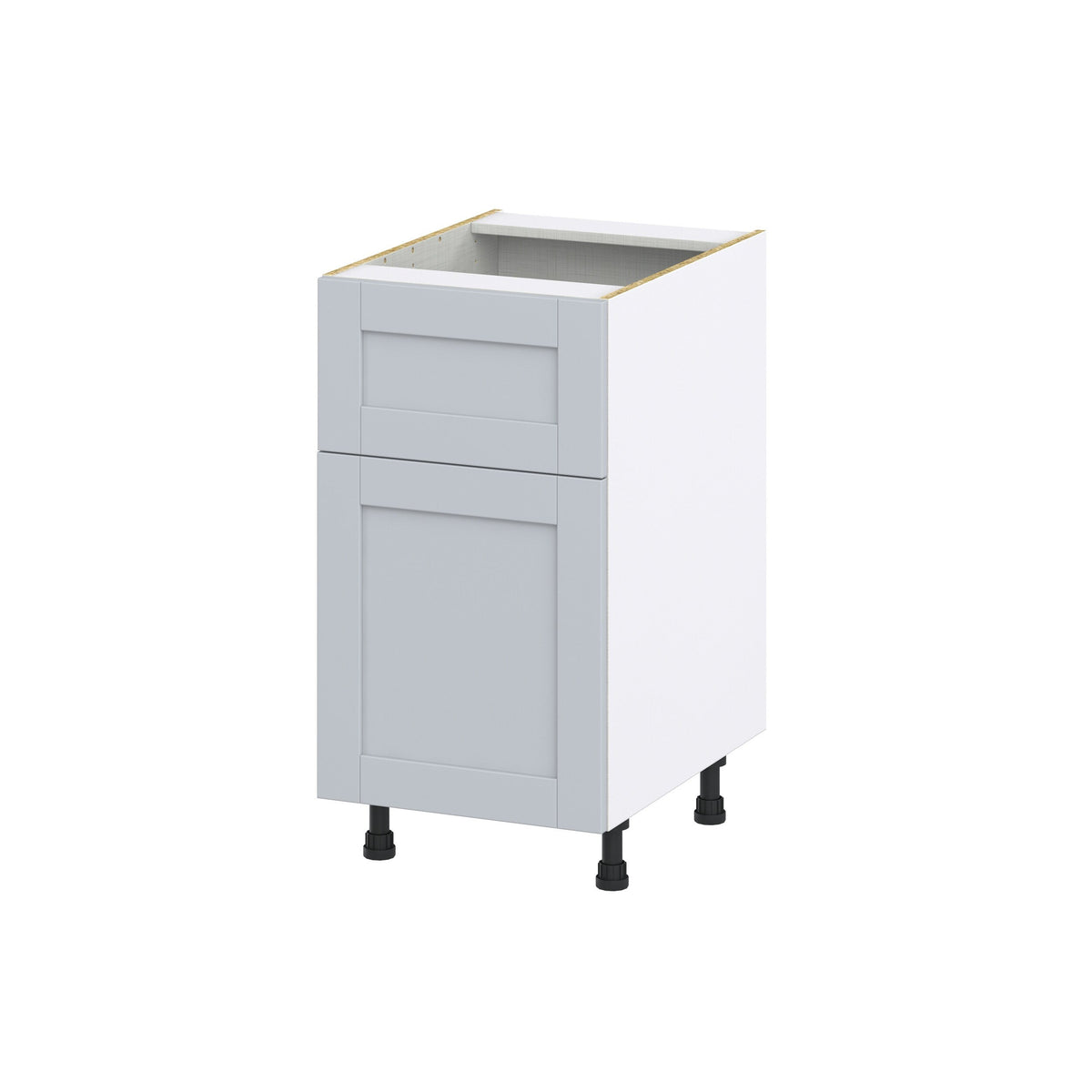 Hugo&Borg Charlesberg 18-in W x 34.5-in H x 24-in D Gray 1-Drawer Base Fully Assembled Cabinet (Flat Panel Shaker Style)
