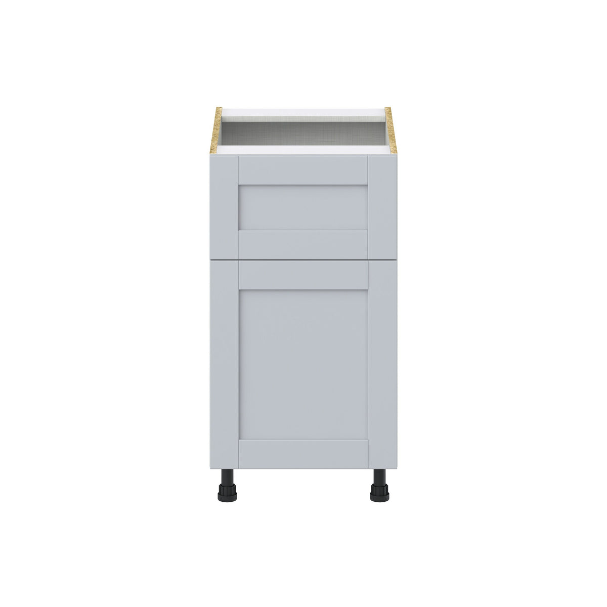 Hugo&Borg Charlesberg 18-in W x 34.5-in H x 24-in D Gray 1-Drawer Base Fully Assembled Cabinet (Flat Panel Shaker Style)