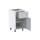 Hugo&Borg Charlesberg 18-in W x 34.5-in H x 24-in D Gray 1-Drawer Base Fully Assembled Cabinet (Flat Panel Shaker Style)