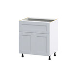 Hugo&Borg Charlesberg 30-in W x 34.5-in H x 24-in D Gray 1-Drawer Base Fully Assembled Cabinet (Flat Panel Shaker Style)