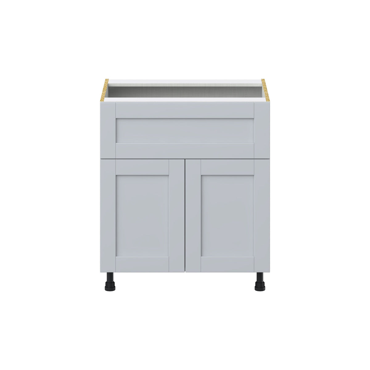 Hugo&Borg Charlesberg 30-in W x 34.5-in H x 24-in D Gray 1-Drawer Base Fully Assembled Cabinet (Flat Panel Shaker Style)
