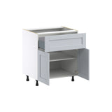 Hugo&Borg Charlesberg 30-in W x 34.5-in H x 24-in D Gray 1-Drawer Base Fully Assembled Cabinet (Flat Panel Shaker Style)
