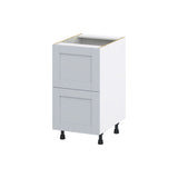 Hugo&Borg Charlesberg 18-in W x 34.5-in H x 25-in D Gray 2-Drawer Base Fully Assembled Cabinet
