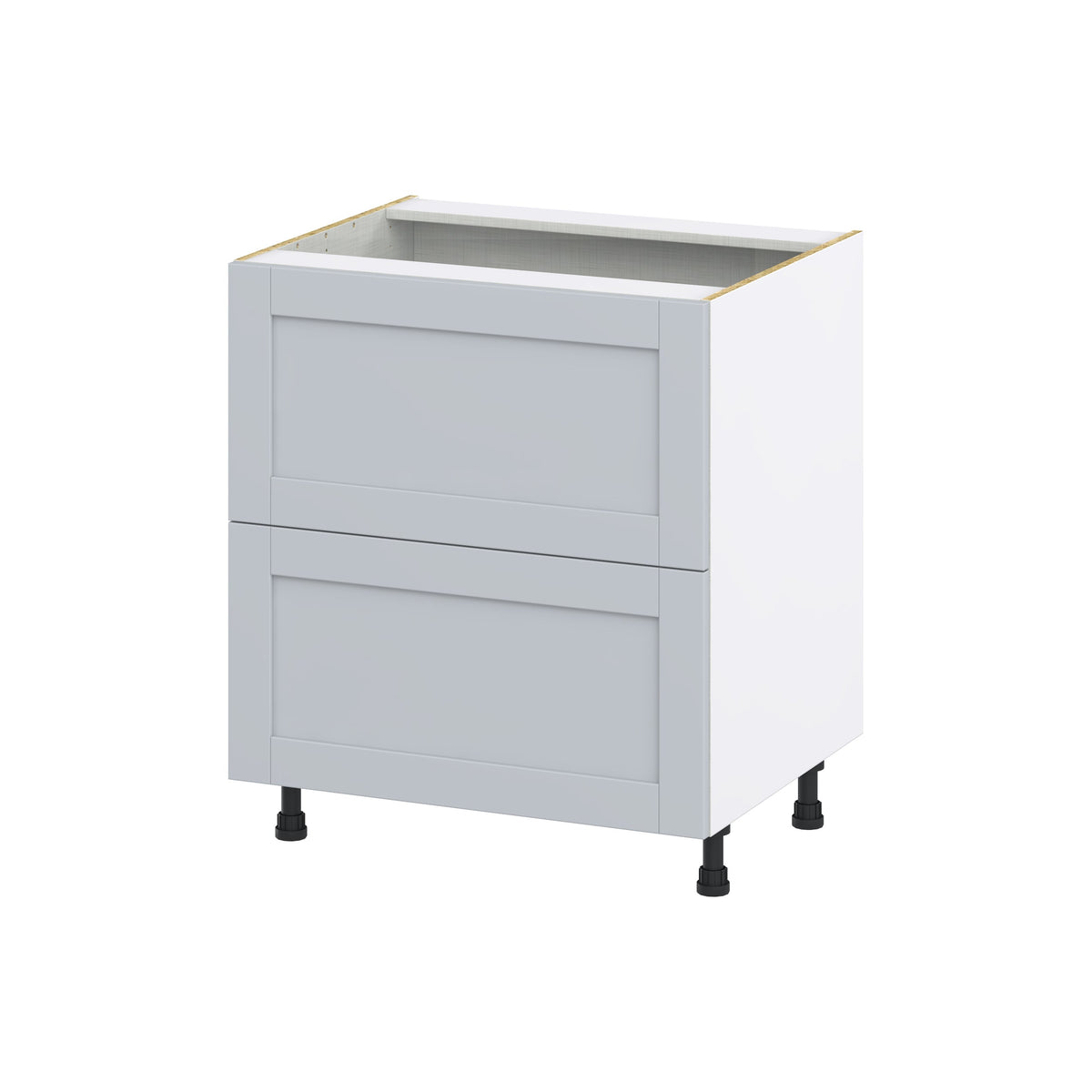 Hugo&Borg Charlesberg 30-in W x 34.5-in H x 25-in D Gray 2-Drawer Base Fully Assembled Cabinet