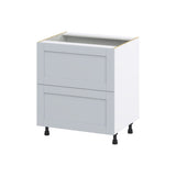 Hugo&Borg Charlesberg 30-in W x 34.5-in H x 25-in D Gray 2-Drawer Base Fully Assembled Cabinet
