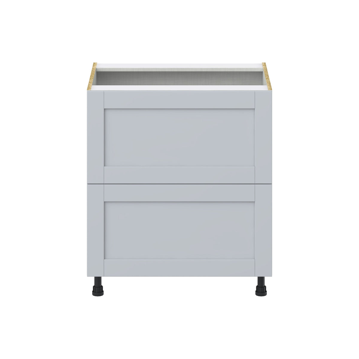 Hugo&Borg Charlesberg 30-in W x 34.5-in H x 25-in D Gray 2-Drawer Base Fully Assembled Cabinet