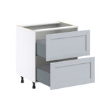 Hugo&Borg Charlesberg 30-in W x 34.5-in H x 25-in D Gray 2-Drawer Base Fully Assembled Cabinet