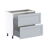 Hugo&Borg Charlesberg 36-in W x 34.5-in H x 24-in D Gray 2-Drawer Base Fully Assembled Cabinet