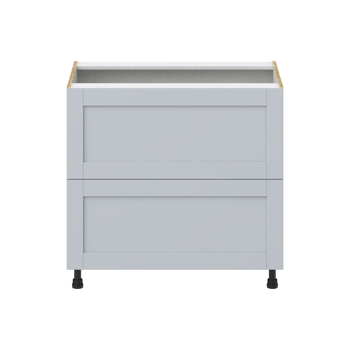 Hugo&Borg Charlesberg 36-in W x 34.5-in H x 24-in D Gray 2-Drawer Base Fully Assembled Cabinet