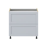 Hugo&Borg Charlesberg 36-in W x 34.5-in H x 24-in D Gray 2-Drawer Base Fully Assembled Cabinet