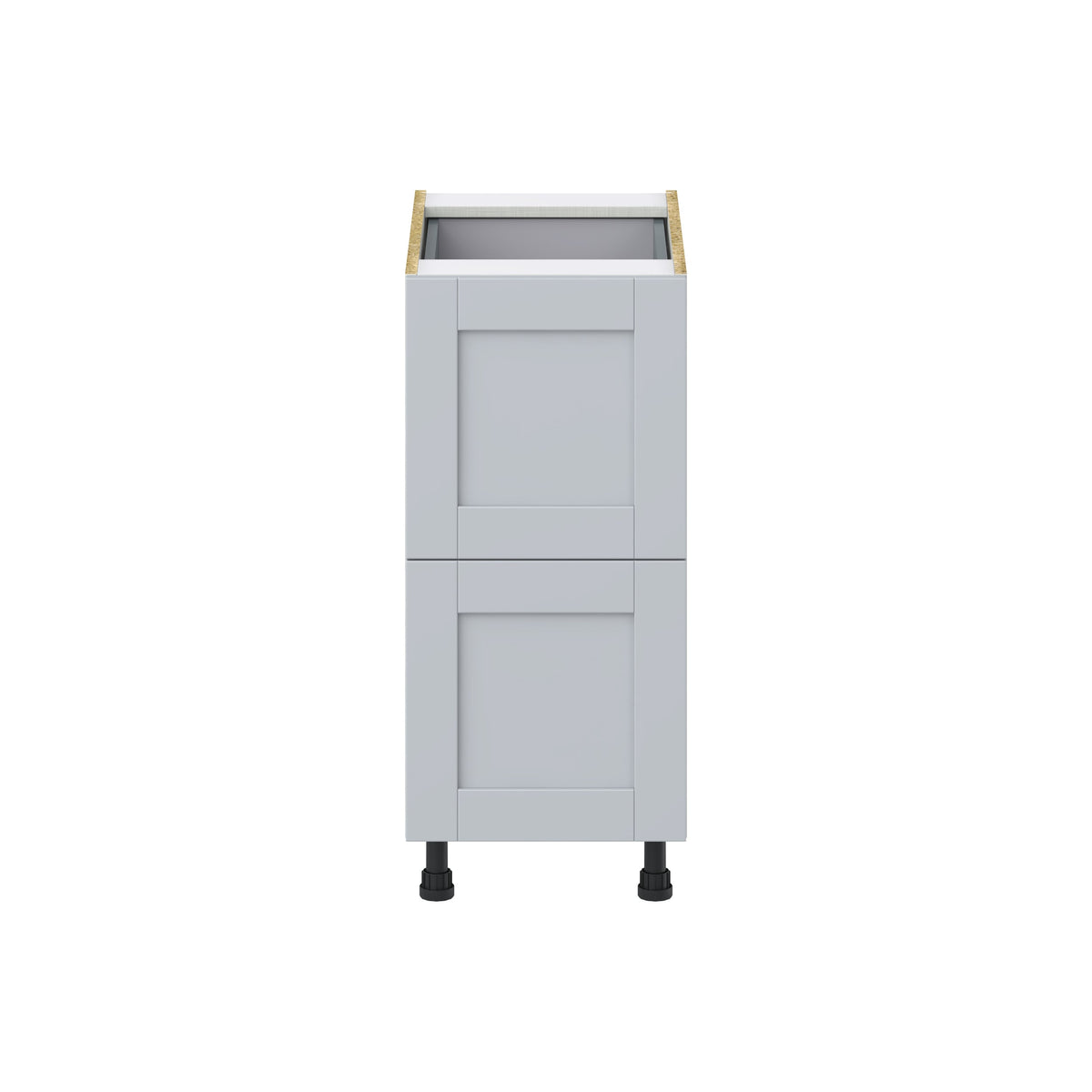 Hugo&Borg Charlesberg 15-in W x 34.5-in H x 24-in D Gray 2-Drawer Base Fully Assembled Cabinet