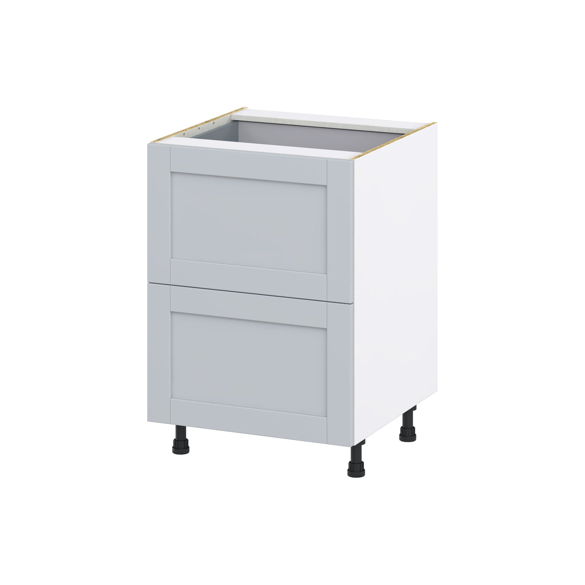 Hugo&Borg Charlesberg 24-in W x 34.5-in H x 24-in D Gray 2-Drawer Base Fully Assembled Cabinet
