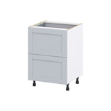 Hugo&Borg Charlesberg 24-in W x 34.5-in H x 24-in D Gray 2-Drawer Base Fully Assembled Cabinet