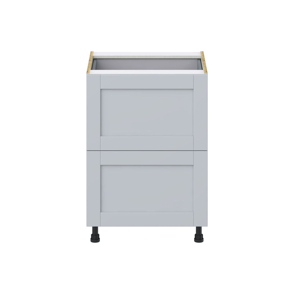 Hugo&Borg Charlesberg 24-in W x 34.5-in H x 24-in D Gray 2-Drawer Base Fully Assembled Cabinet